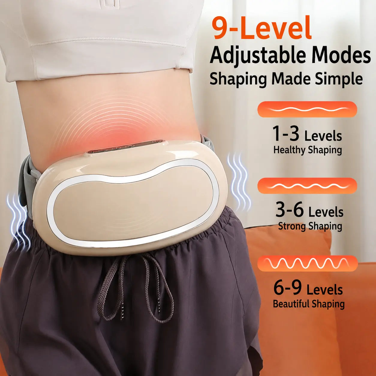 Belly Massager — Fat Burning Slimming Belt for Belly, Waist & Cellulite