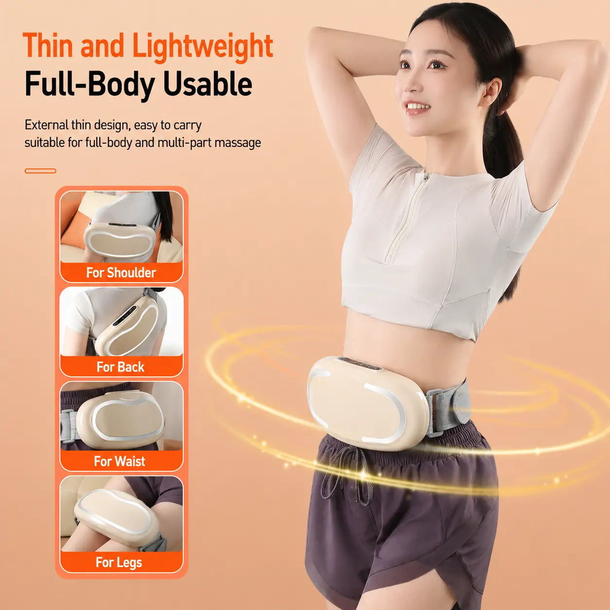 Belly Massager — Fat Burning Slimming Belt for Belly, Waist & Cellulite