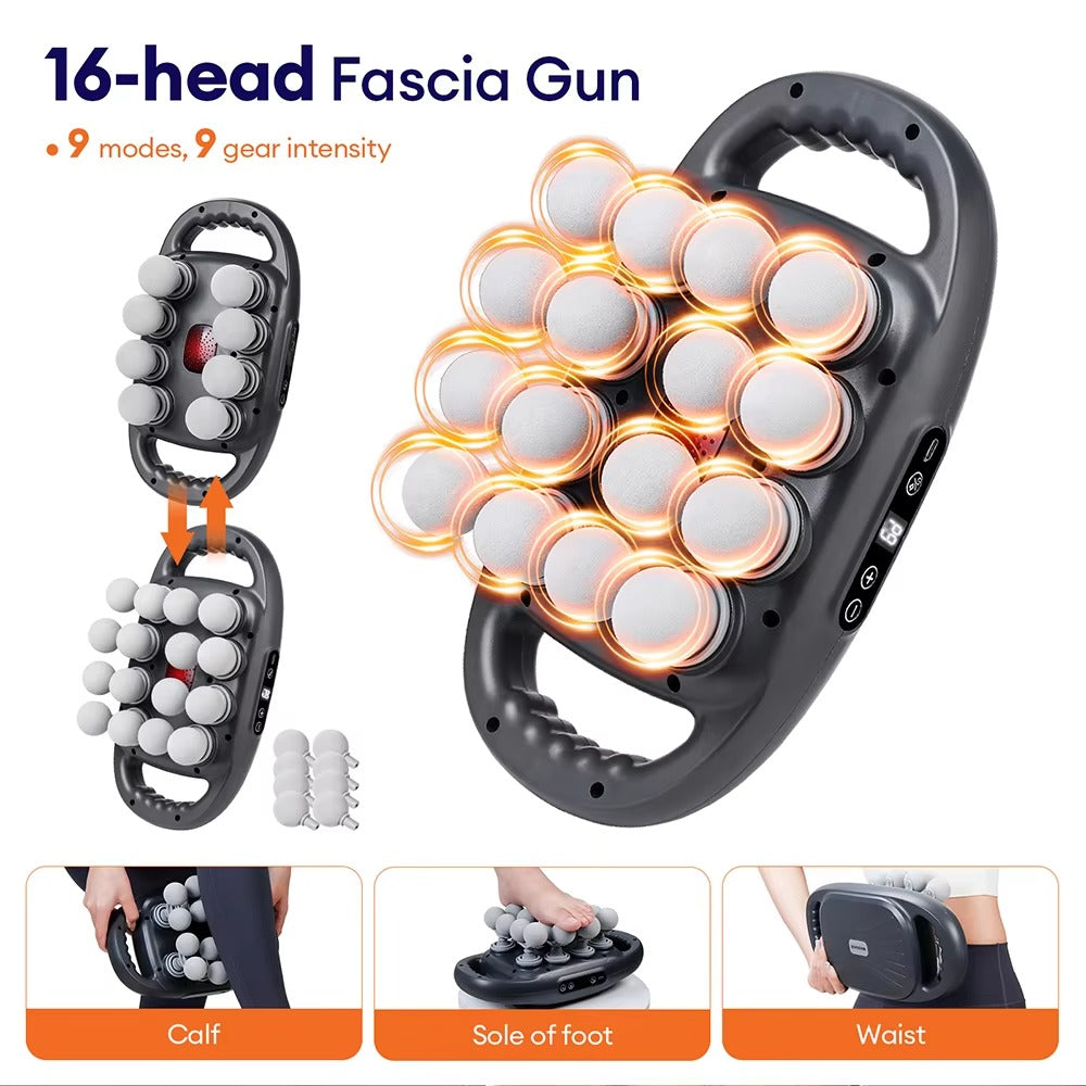 Multi-Head Deep Tissue Massager | Loosen Tight Muscles & Boost Recovery