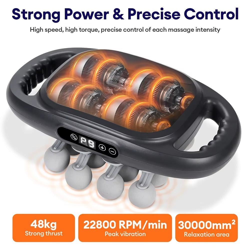 Multi-Head Deep Tissue Massager | Loosen Tight Muscles & Boost Recovery